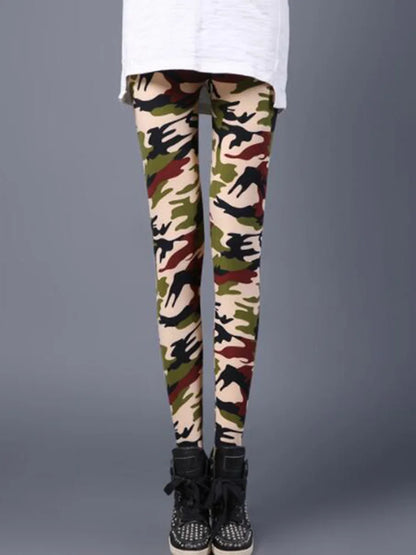 Leggins deportivos Estilo Camuflaje, Graffiti Pantalón