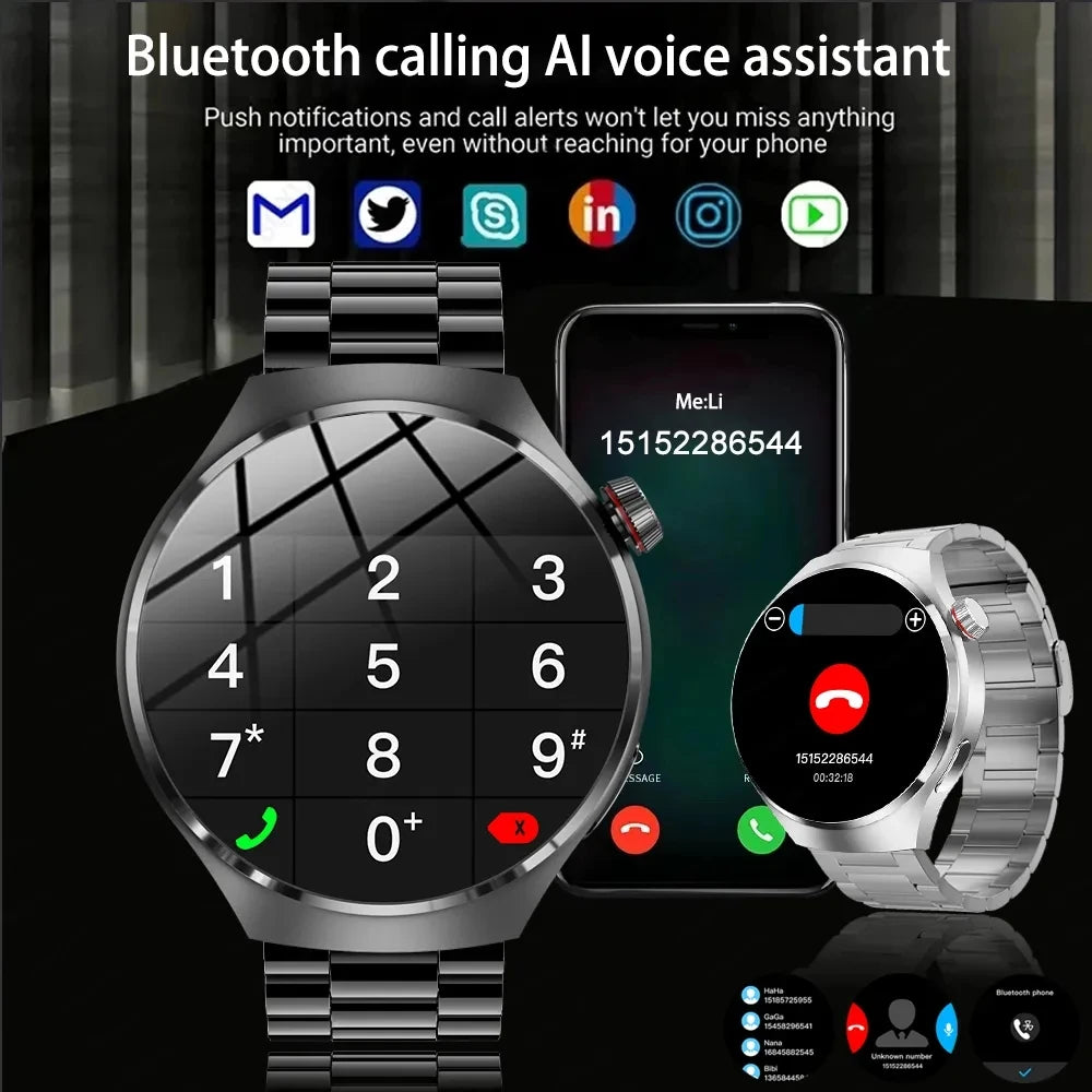 Reloj inteligente HUAWEI GT4 Pro GPS NFC Pantalla HD, ritmo cardíaco, Bluetooth, llamadas IP68 impermeable