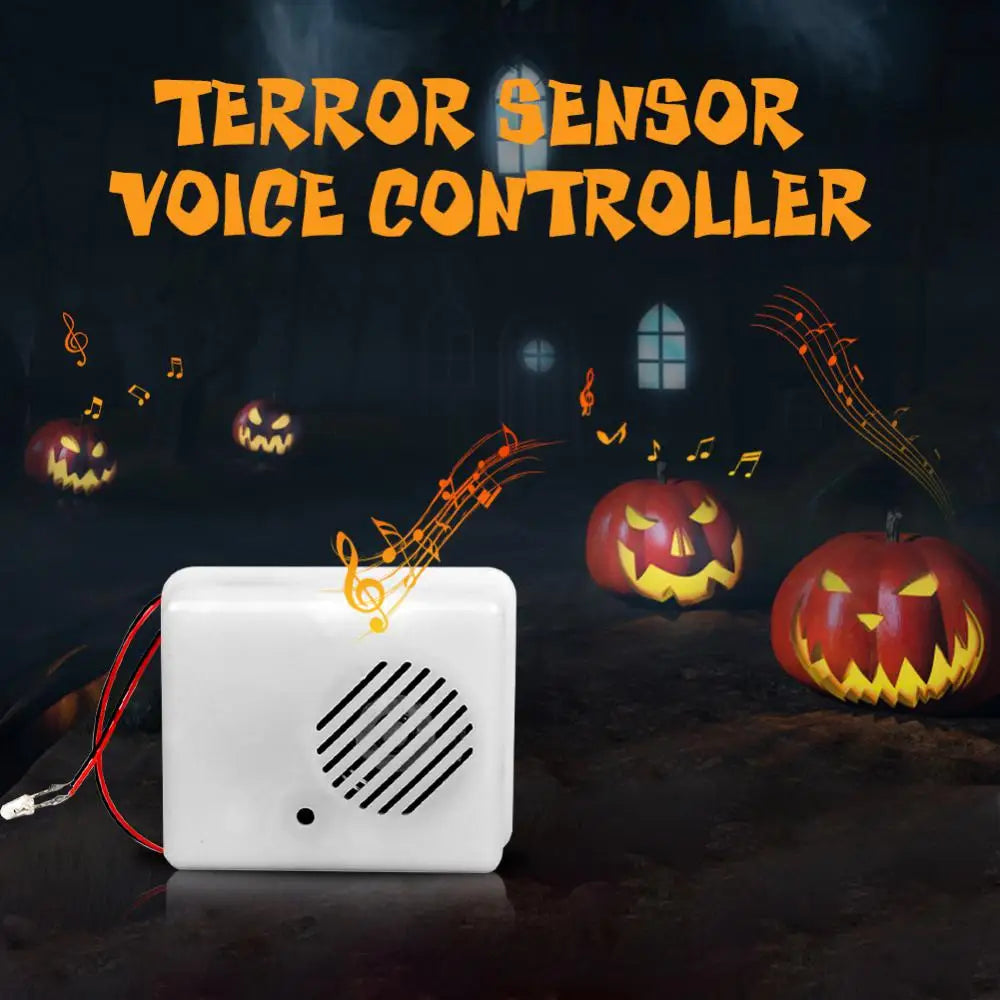 Decoración con sensor de sonido y voz para Halloween