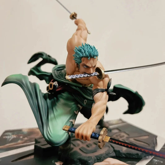 Figura de acción de One Piece, Roronoa Zoro, modelo de colección, tamaño 30cm.