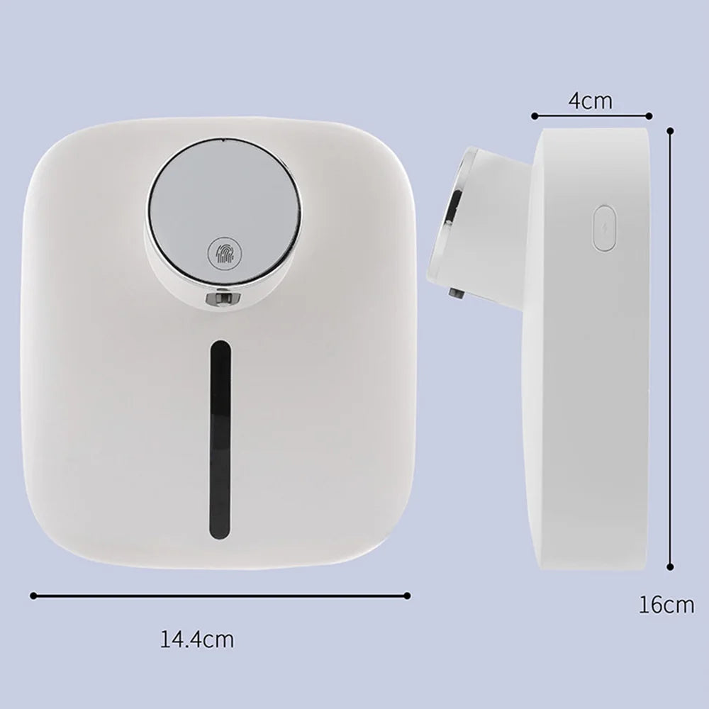 Dispensador de jabón automático con sensor infrarrojo multifuncional, pantalla LED.