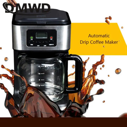 Cafetera por goteo automática de 1,8 Litros, reserva inteligente, cafetera Espresso Americana.