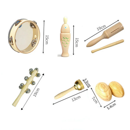 Instrumentos musicales para niños pequeños, instrumentos de percusión de madera