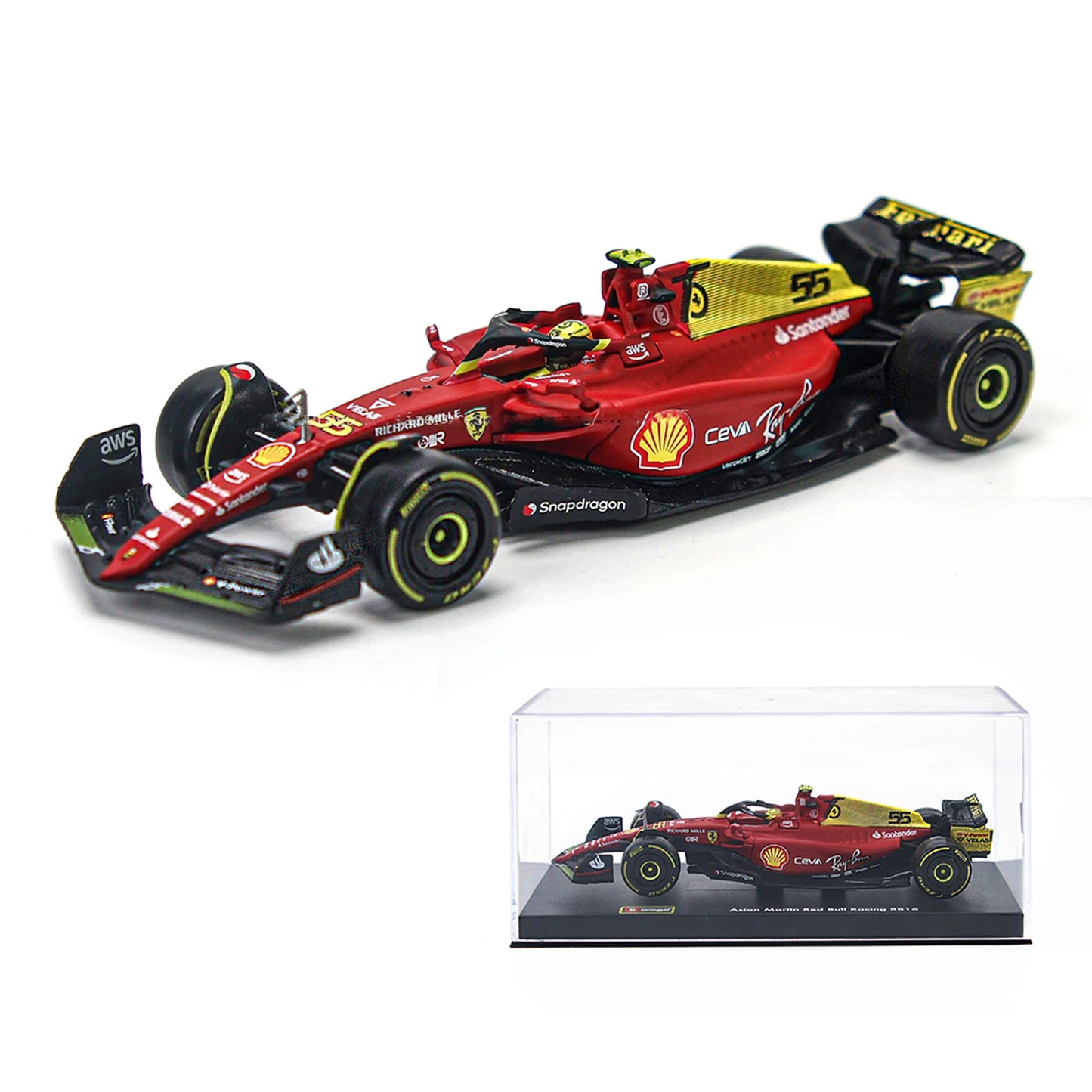 F1 Ferrari F1-75 75th Aniversario Bburago 1:43