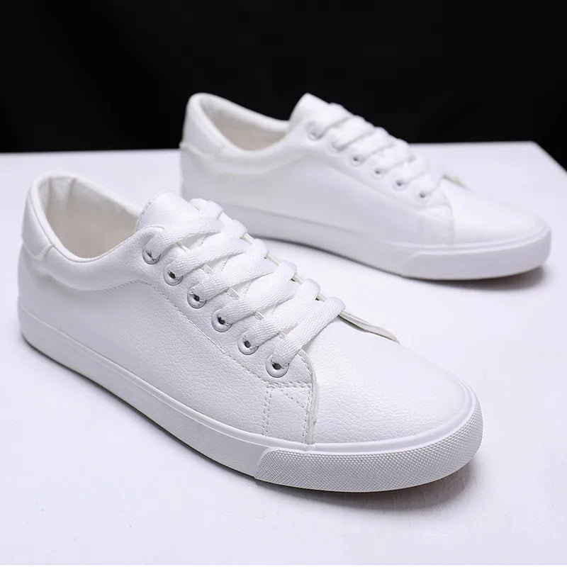 Zapatillas de deporte planas blancos informales