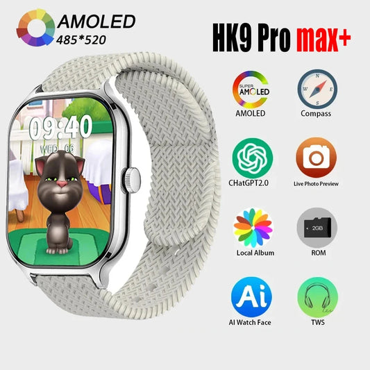 Reloj inteligente HK9 Pro Max Plus + 45mm Gen4.