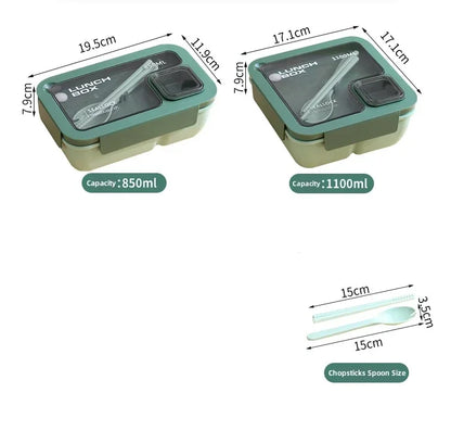 Lonchera térmica portátil con vajilla para microondas, ideal para la escuela o el trabajo