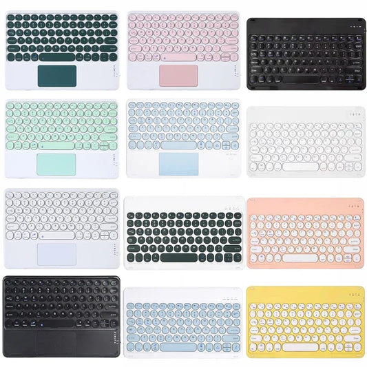 Teclado inalámbrico recargable de 10 pulgadas para tableta, PC, portátil, teléfono, Touchpad, para iPad Air Pro, Bluetooth