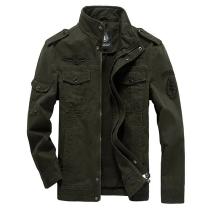 Chaqueta con parches militares Talla 5XL