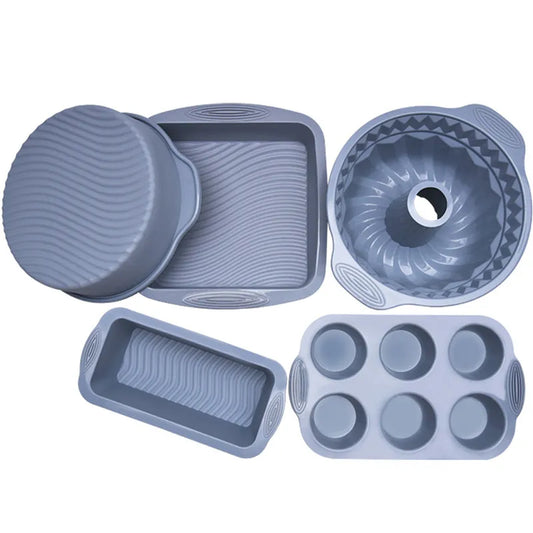 Moldes de silicona para hornear pasteles, panes, brownies.