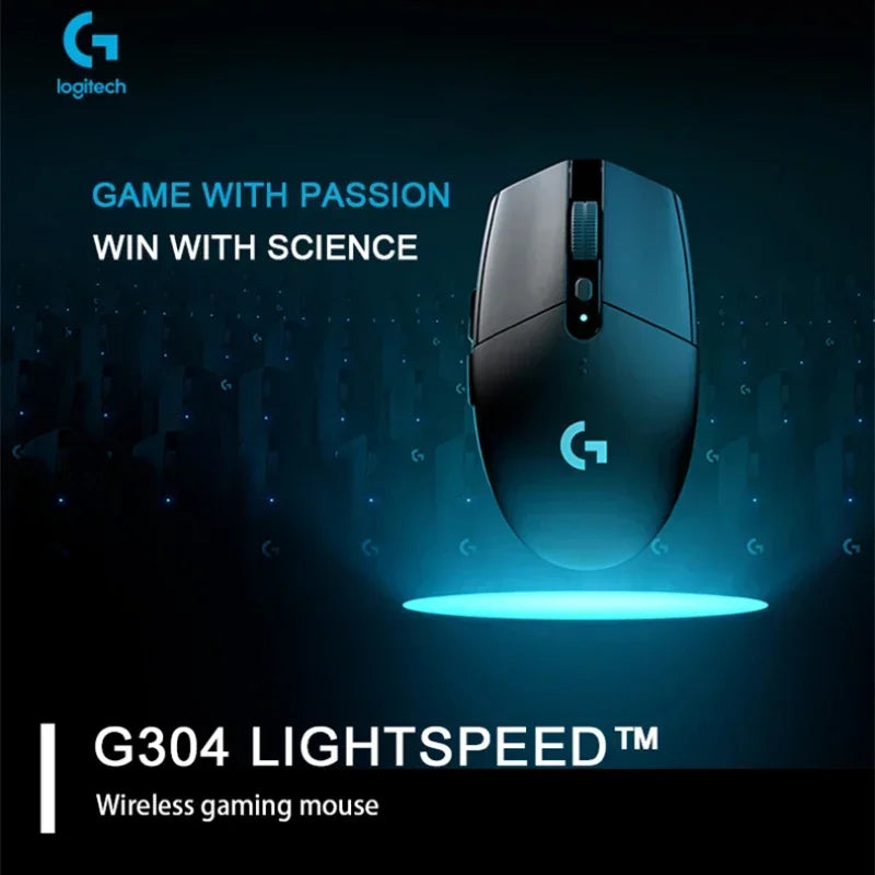 Mouse inalámbrico Logitech G304 de velocidad ligera, ligero y portátil, velocidad de luz, PC Gamer.