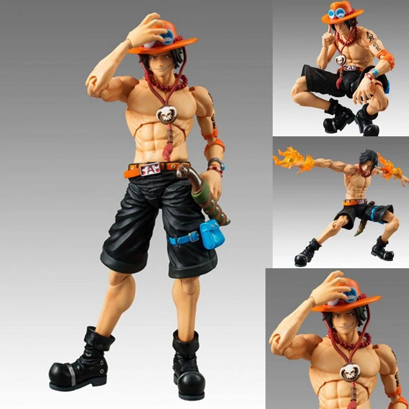 Figuras de acción de One Piece, sombrero de paja, Monkey D Luffy, tamaño 17cm