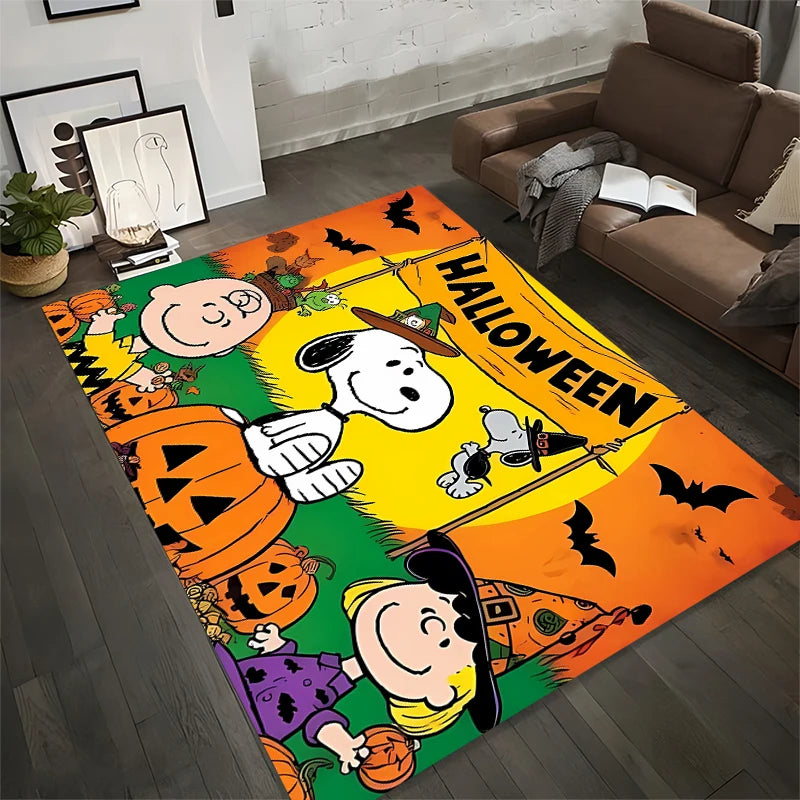 Alfombra grande con diseño Halloween de Snoopy