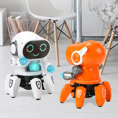 Mascota digital, robot de baile con 6 patas