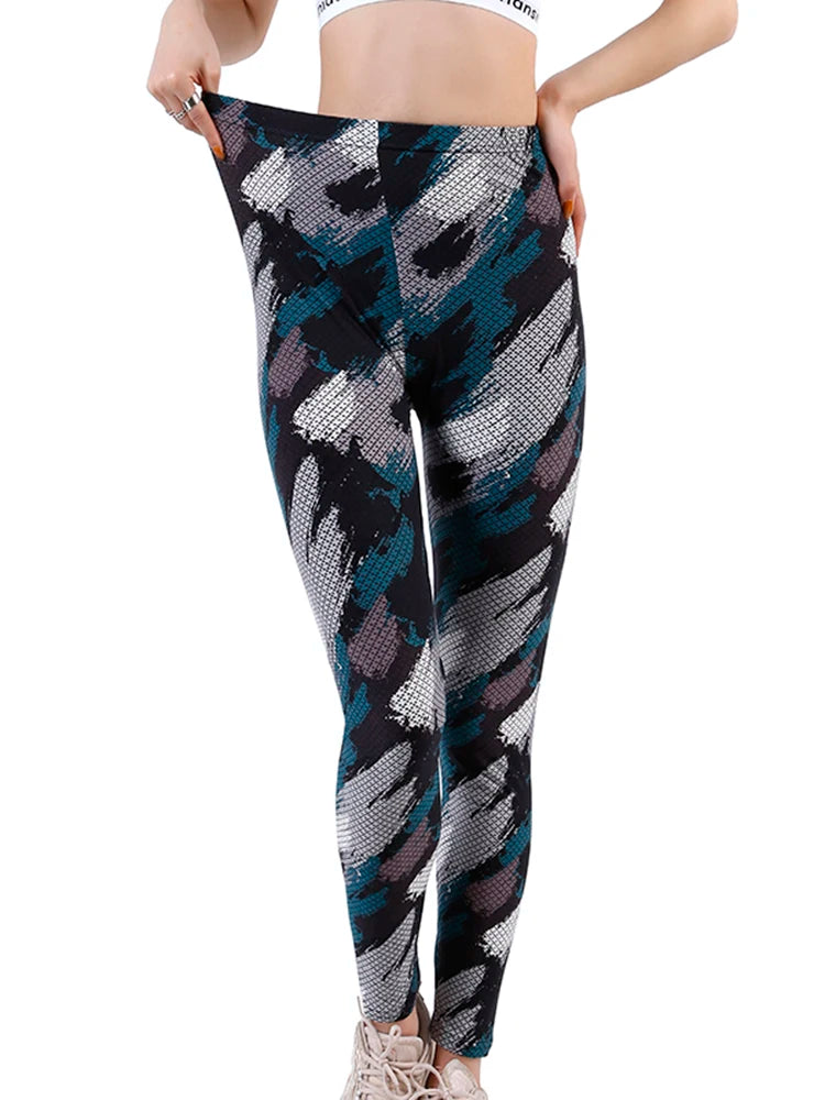 Leggings Fitness Gimnasio Alto Elástico Skinny estampados