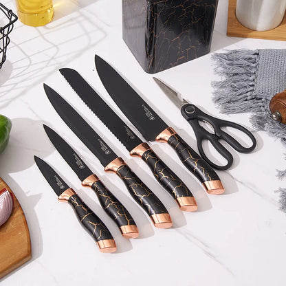 Set de cuchillos de cocina, 7 unids. Cuchillos de Chef profesional.